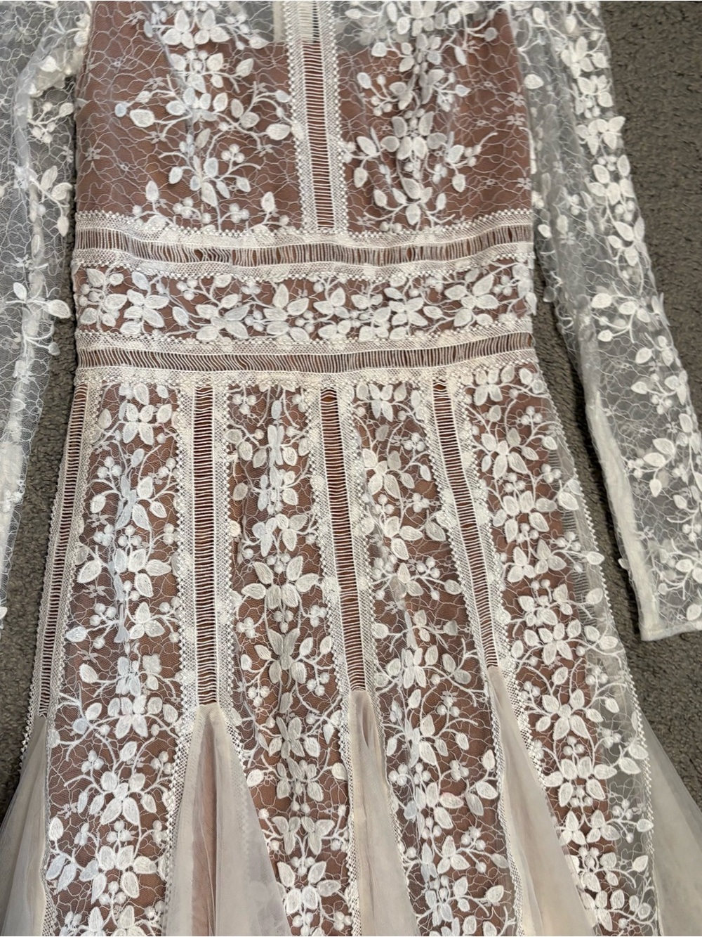 Bronx And Banco Megan Bridal Midi Dress Size M US 6 - Picture 10 of 16
